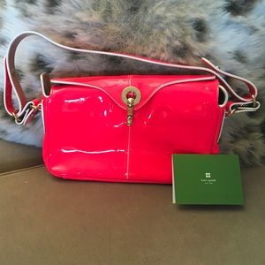 Kate Spade Gillen Neon Hot Pink clutch